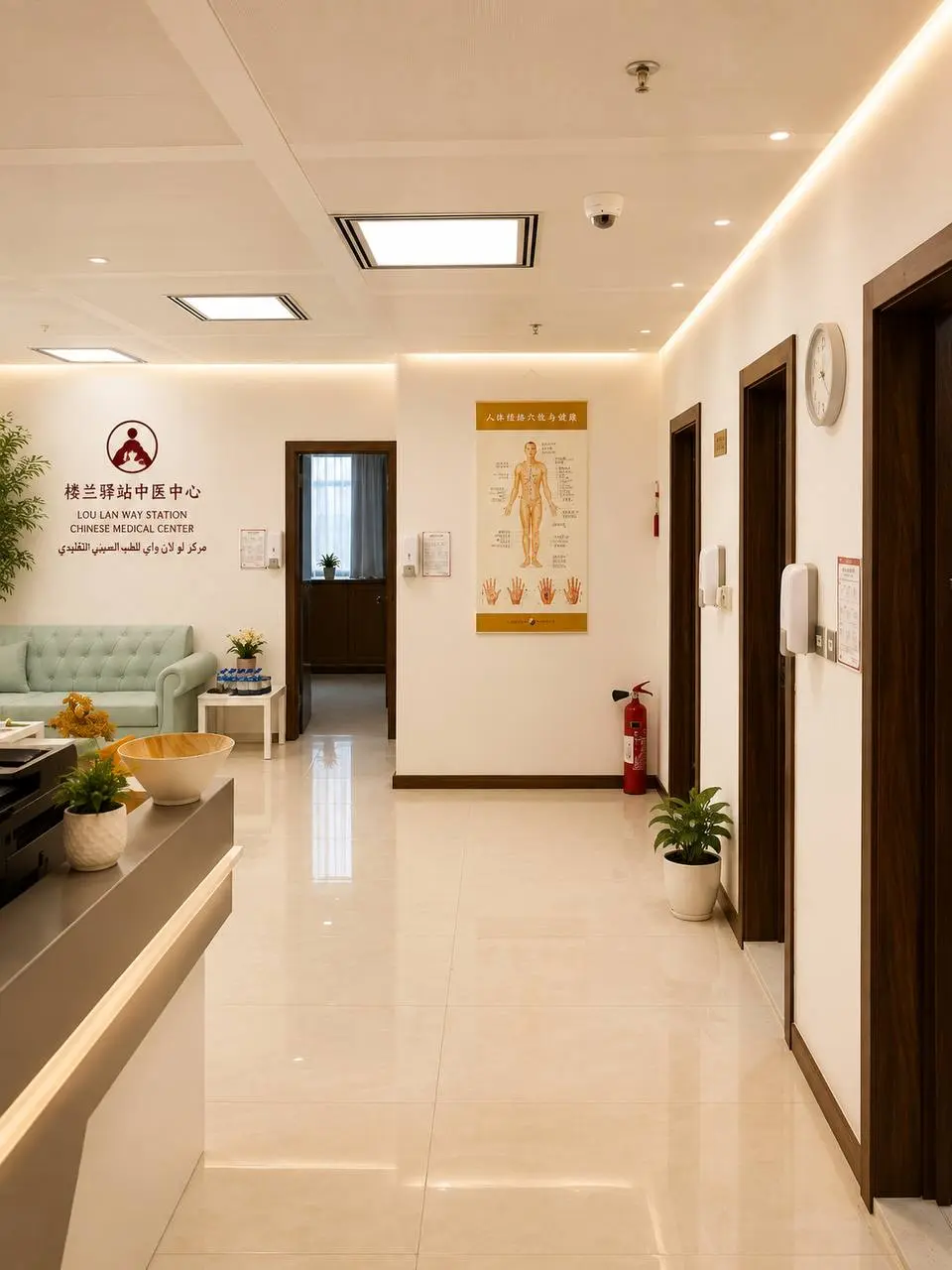 Lou Lan reception and treatment corridor in Al Zahiyah, Abu Dhabi
